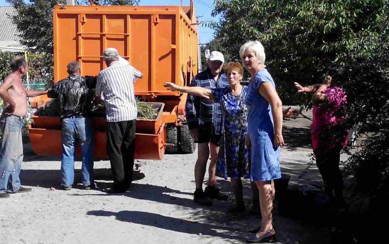 В пригороде Новой Каховки ремонтируют памятники и корчуют пни со смертельно опасными шершнями 